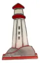 Peggy's Cove Stained Glass Lighthouse on Stand