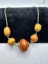 Large Amber Bead Necklace