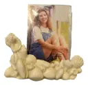 Pinkish Sea Shell Photo Frame Stand