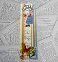 Butterfly & Birds Paper Bookmark 