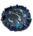 Crystal Edge Tray/Coaster - Metallic Abstract
