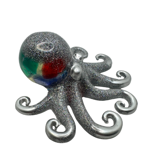 Shimmering OctoSparkle Resin Octopus 