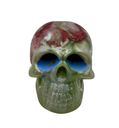 Muted Floral Resin Skull