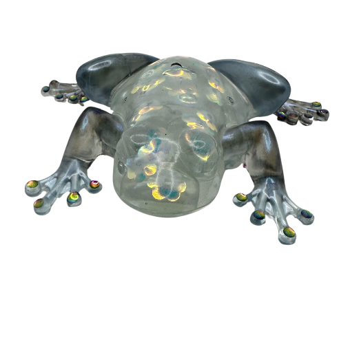 Iridescent Coloured Resin Frog