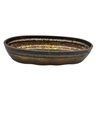 Metallic Mirage Oval Resin Bowl