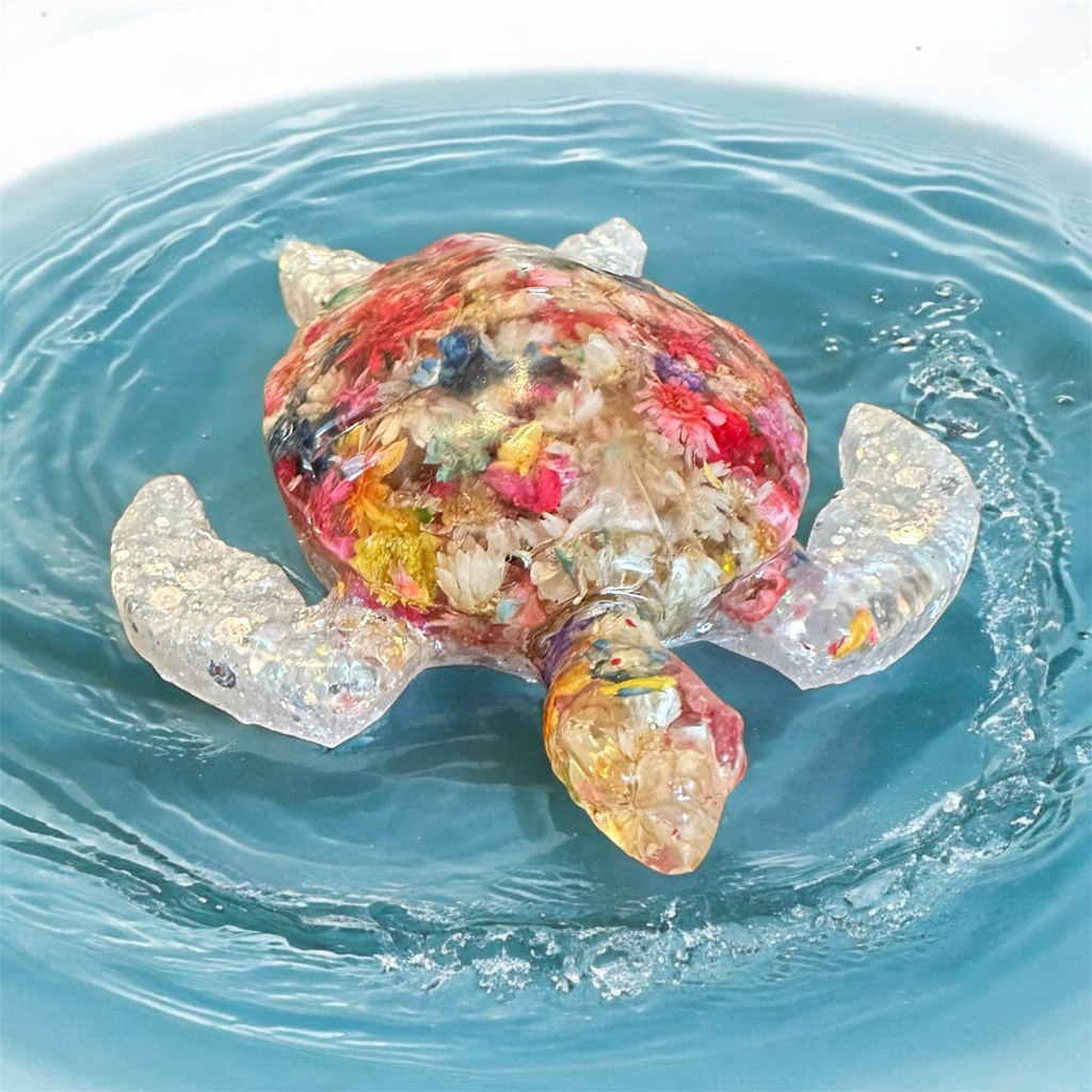 Blooming Sea Dancer Resin Sea Turtle 