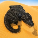 Onyx Glitterwing 3D Dragon Resin   