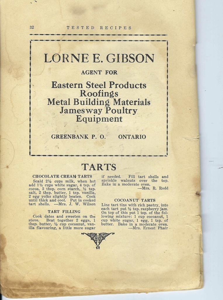 Vintage Tart Recipe Pg 32