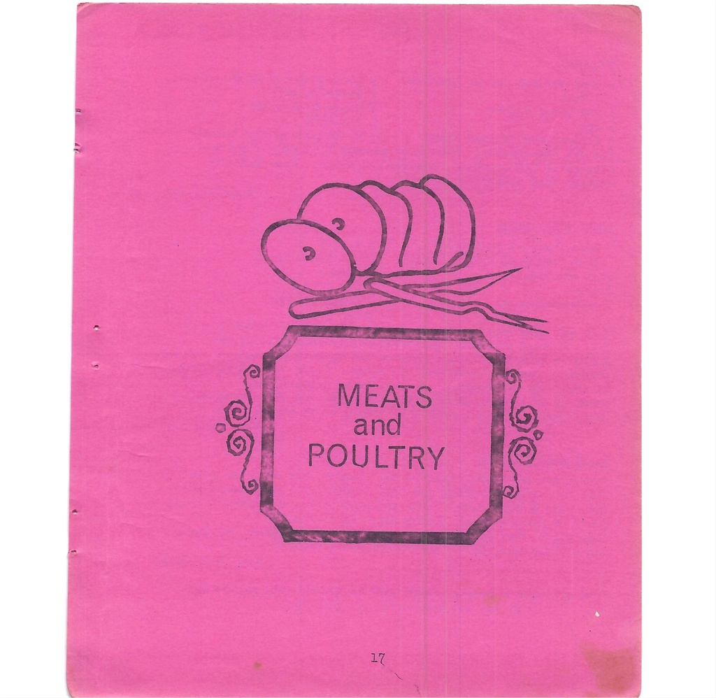 Vintage Typed Meats & Poultry Recipes Pg 17