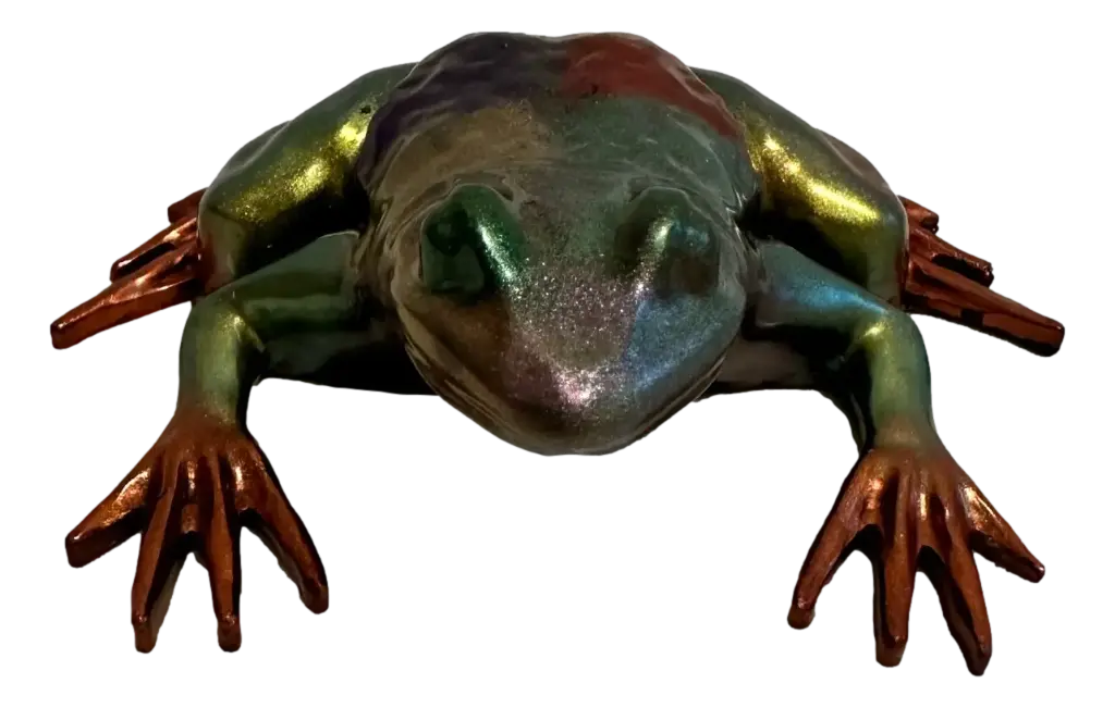 Prismatic Leap Resin Frog