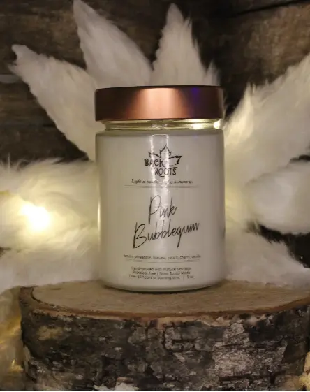 Pink Bubblegum Soy Wax Candle