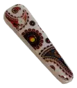 Iridescent with Orange Paisley Hair Clip