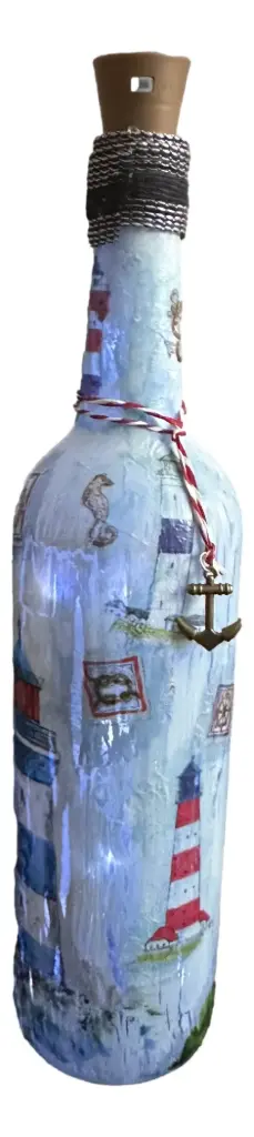 Just Lighthouses Lighted Bottle