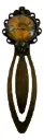 Bronze Metal Cabochon Bookmark