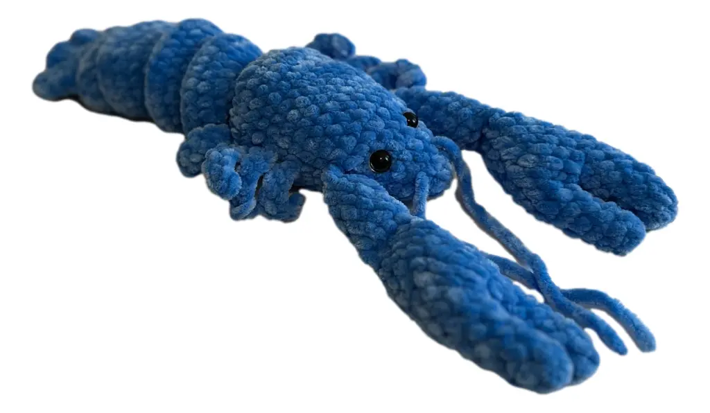 Hand Crocheted Lobster Stuffy