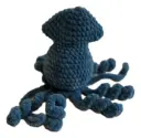 Hand Crocheted Squid with Baby 