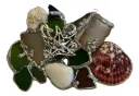 Sea Glass and Shells Abstract Suncatcher
