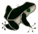 Stained Glass Hopping Frog