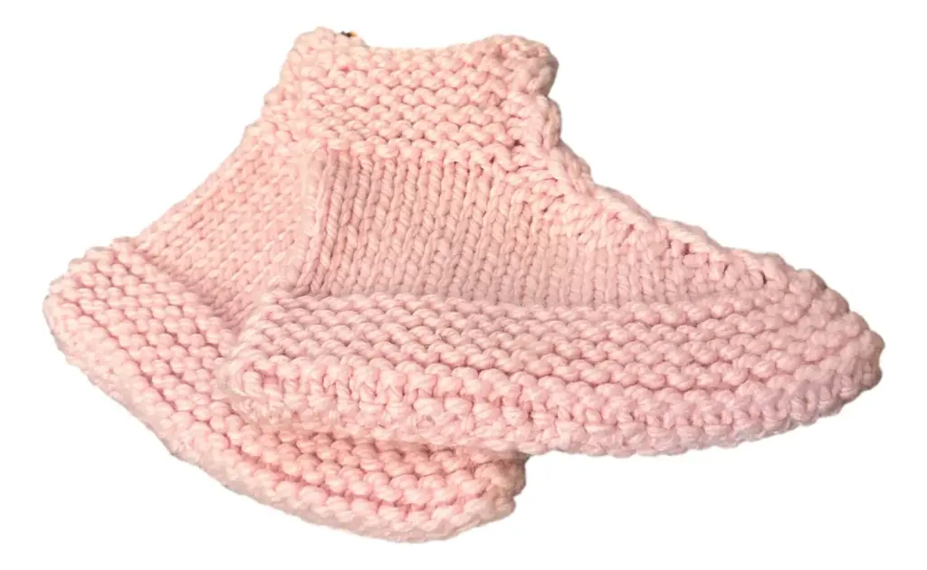Hand-knitted Boot Slippers
