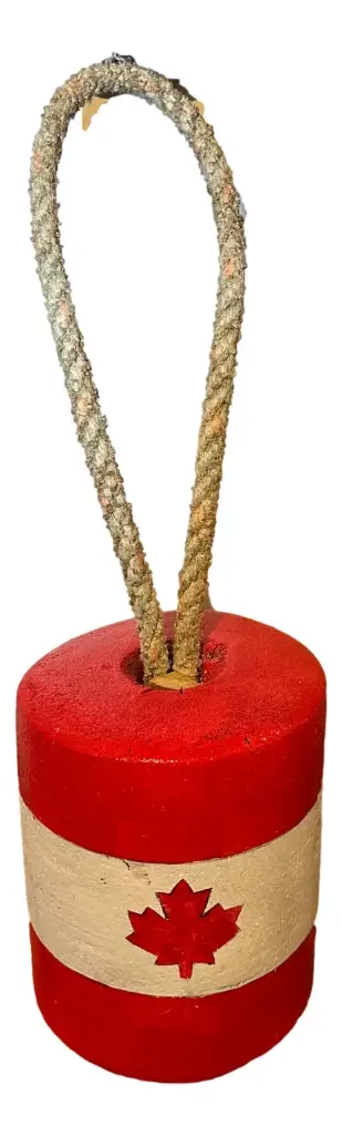 Hand-painted Canada Flag Net Buoy