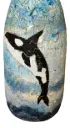 Hand-painted "Old Thom" Killer Whale Buoy