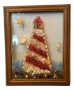 Lighthouse with Starfish Glass Art 9" x 11"