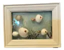 School of Fish Glass Art 9" x 7"