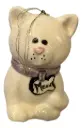 Ceramic Cat Christmas Ornament
