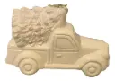 Ceramic White Christmas Truck Tree Ornament