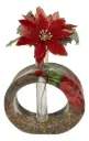 Rose Encased Round Resin Bud Vase