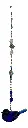 Glass Blue Bird Sun Catcher