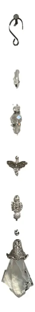 Glass Teardrop Sun Catcher with Butterfly