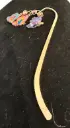 Rose Gold-tone Bookmark with Colourful Butterfly Charms