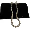 Heavy Silver-tone Necklace with Matching Earrings