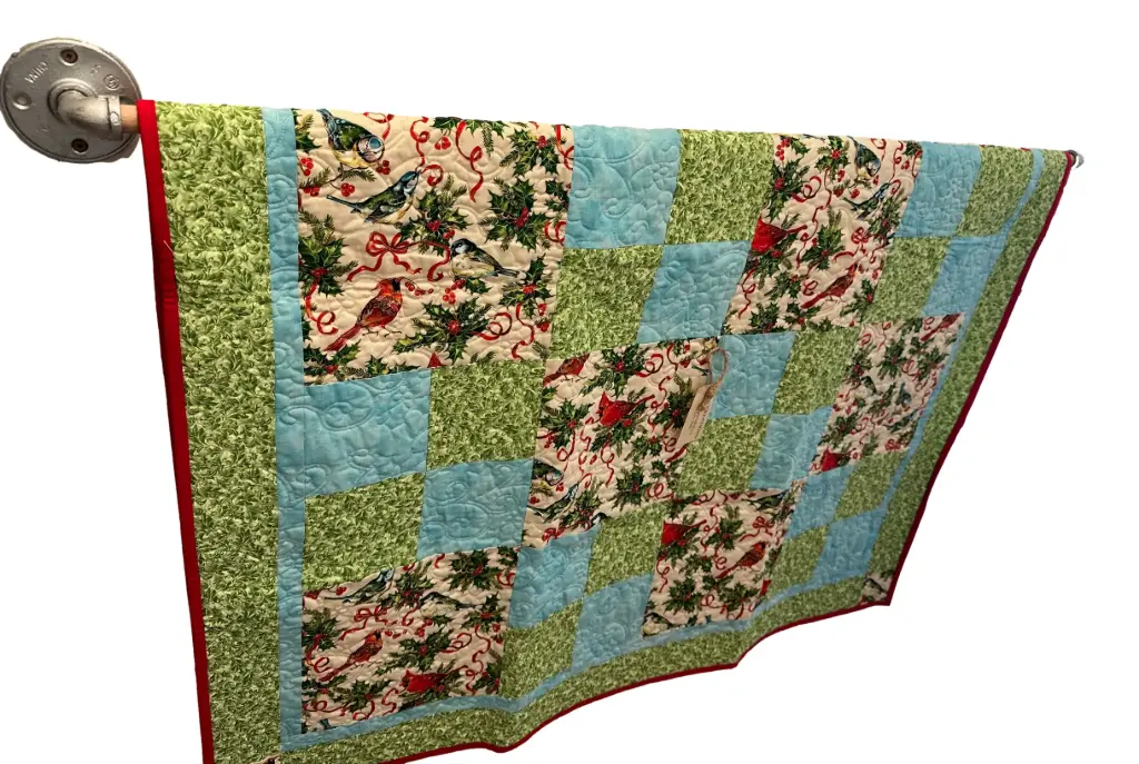Winter Birds Quilted Lap Quilt