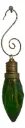 Green Iridescent Light Bulb Tree Ornament - Resin