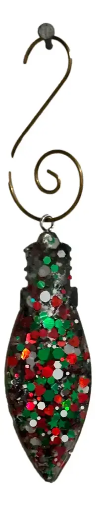 Light Bulb Tree Ornament - Resin 