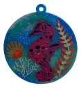 Ocean Series Resin Tree Ornament - Seahorse