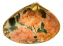 Decoupaged Clam Shell - Pink Roses