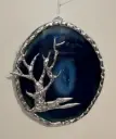 Silver Solder Framed Blue Geode