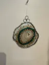 Solder-framed Geode with Colourful Stones