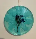 Round Resin Floral Bloom Suncatcher