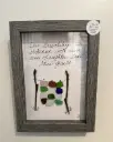 Seaglass Hanging Quilt Framed Picture