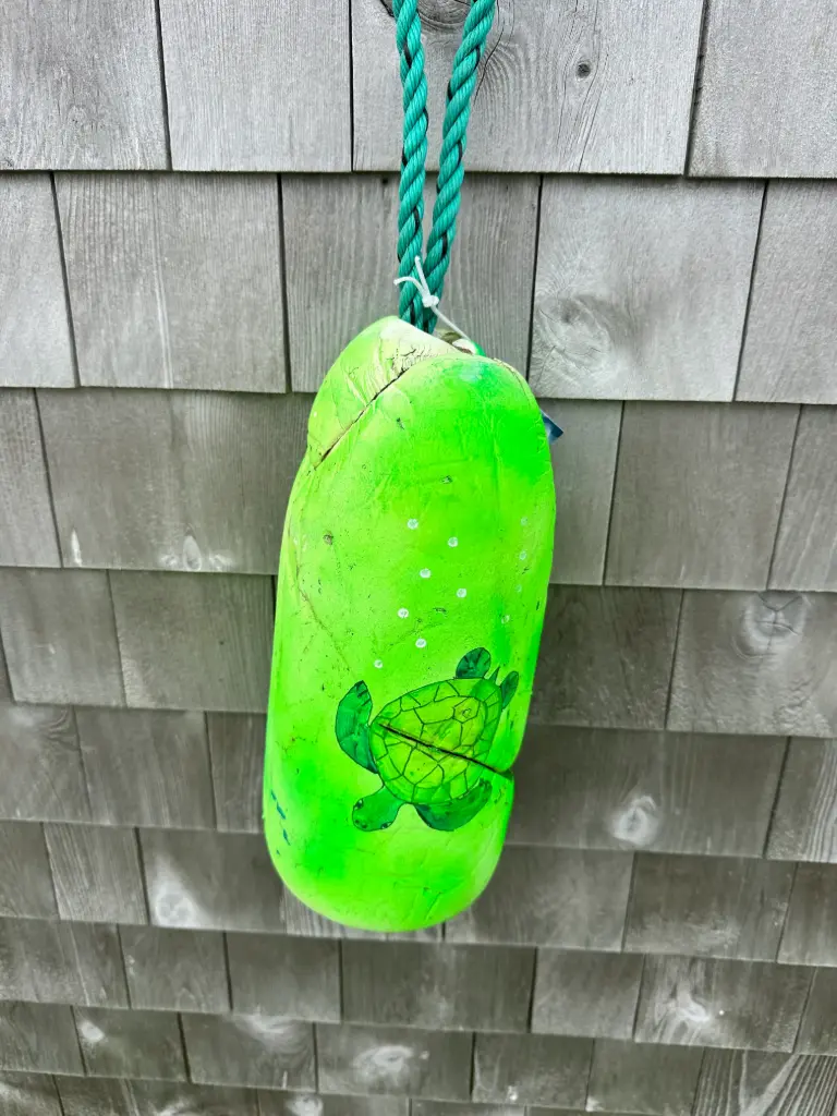 Hand-painted Turtle Buoy 