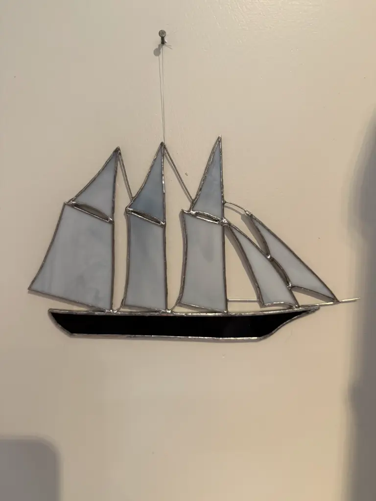 Multi-sale Sailing Ship Stained Glass 
