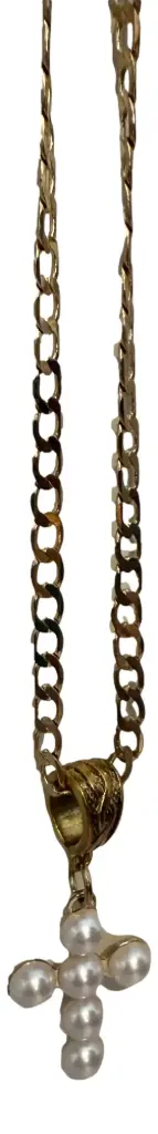 Gold-tone Cross Necklace
