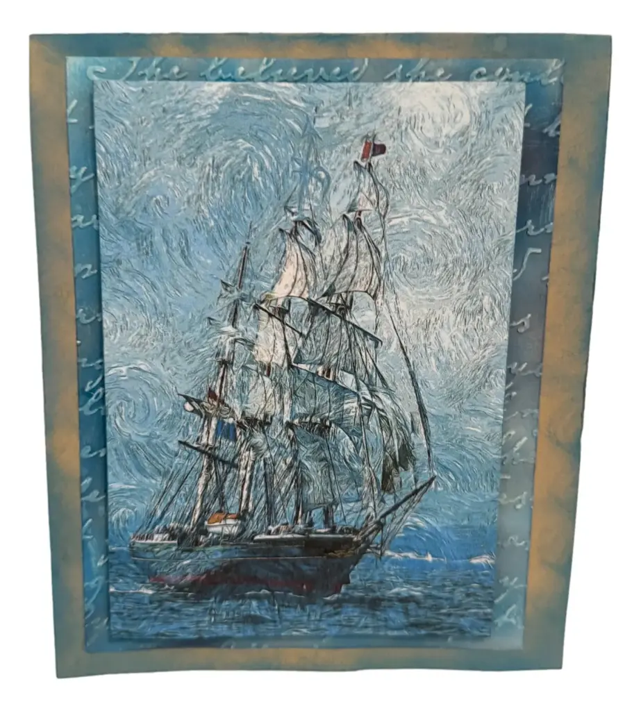 Old Sailing Ship 4"x6" Note Card 