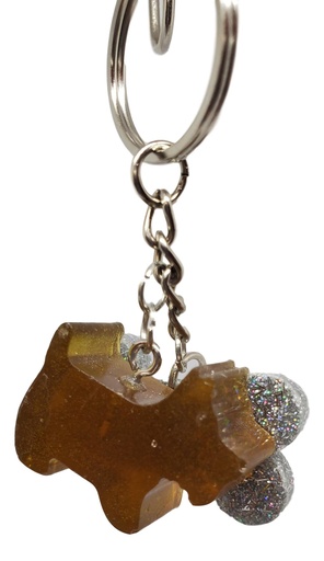 [K11005-13] Dog & Bone Keychain