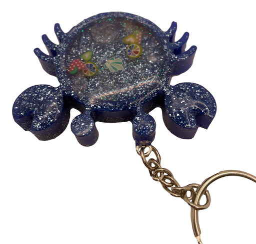 [1100955] Blue Crab Shaker Keychain