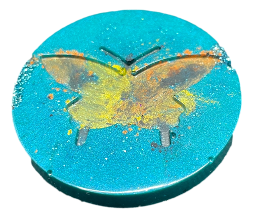 [7167126] Turquoise Butterfly Phone Socket